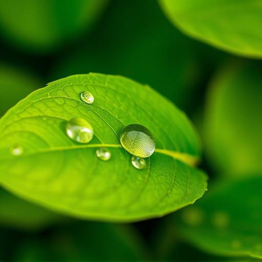 A single, green leaf representing growth and financial health.