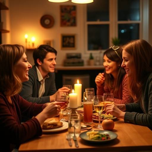 Two friends enjoying a simple, home-cooked meal together, emphasizing the value of spending on meaningful connections and relationships.